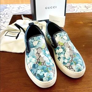 Men’s Gucci GG Bloom Navy Slip-ons